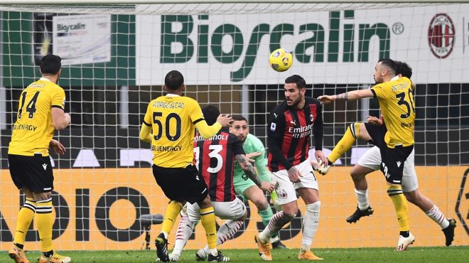 Milan pari a San Siro con l’Udinese, vincono Atalanta e Roma