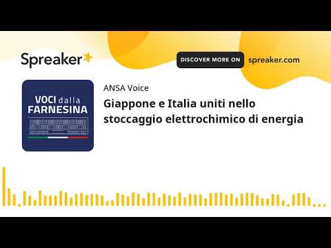 Giappone e Italia uniti nello stoccaggio elettrochimico di energia