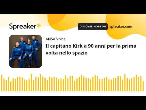 Il capitano Kirk a 90 anni per la prima volta nello spazio