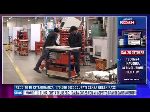 Unimpresa su TGCOM24 17.10.2021 – Ore 09.00 – Reddito di Cittadinanza. Indagine Inps-Unimpresa.