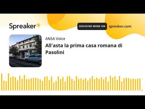 All’asta la prima casa romana di Pasolini