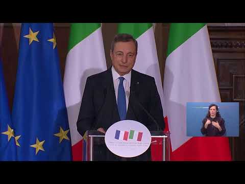 Trattato Italia – Francia, dichiarazioni alla stampa del Presidente Draghi e del Presidente Macron