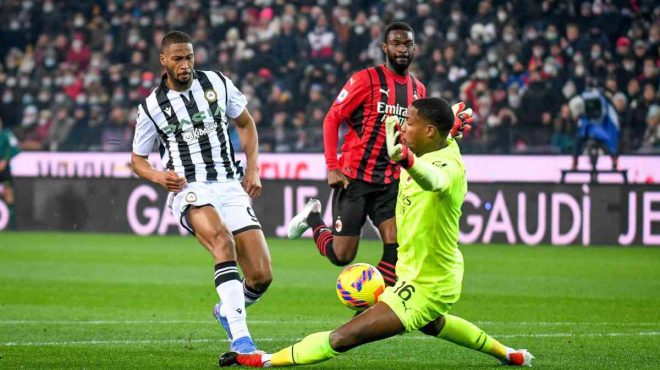 Ibra risponde a Beto, fra Udinese e Milan finisce 1-1