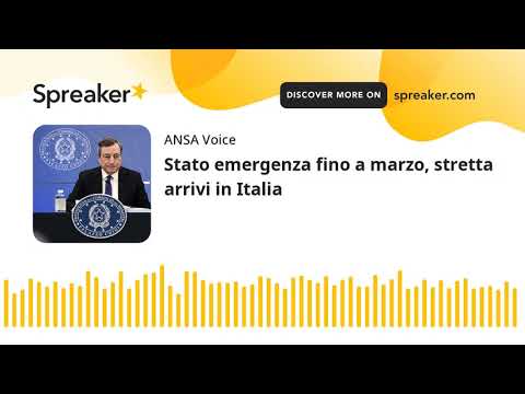 Stato emergenza fino a marzo, stretta arrivi in Italia