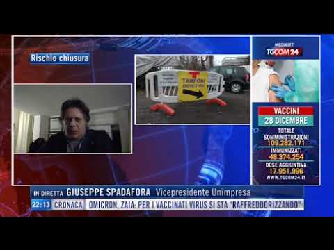 Giuseppe Spadafora (Unimpresa) ospite di TGCOM 24 il 28/12/2021 ore 22