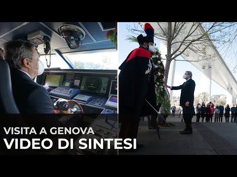 Il Presidente Draghi in visita a Genova (video di sintesi)