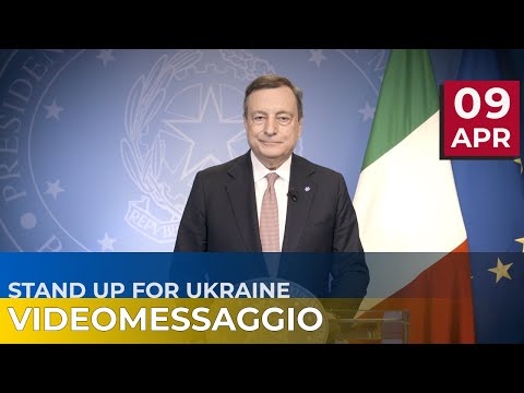 ‘Stand Up For Ukraine’, videomessaggio del Presidente Draghi