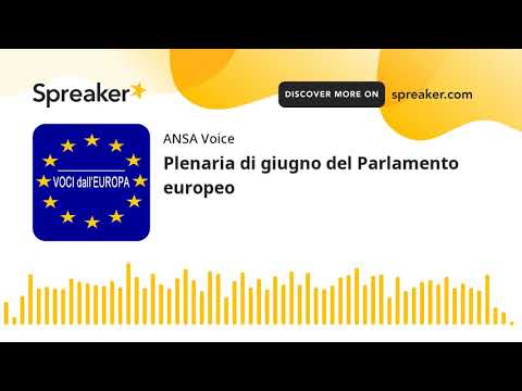 Plenaria di giugno del Parlamento europeo