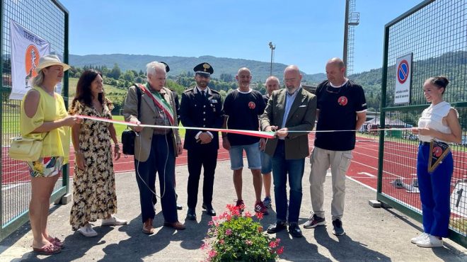 Berceto, Bonaccini inaugura impianti sportivi in villa confiscata