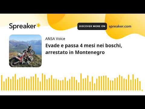 Evade e passa 4 mesi nei boschi, arrestato in Montenegro