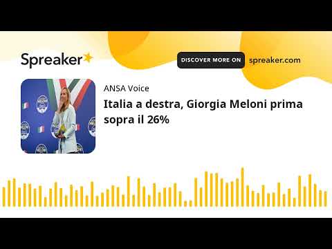 Italia a destra, Giorgia Meloni prima sopra il 26%