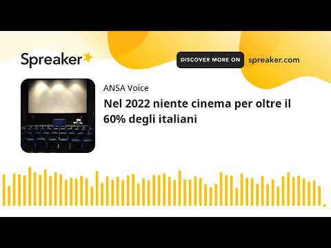 Nel 2022 niente cinema per oltre il 60% degli italiani