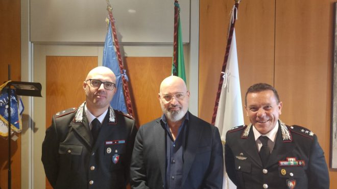 Bonaccini incontra Comandante Gruppo Carabinieri per Tutela Ambientale