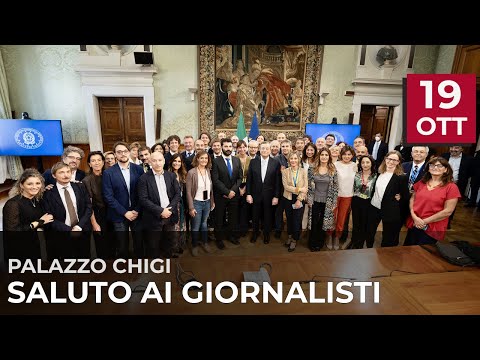 Il saluto del Presidente Draghi ai giornalisti accreditati presso la Sala Stampa di Palazzo Chigi