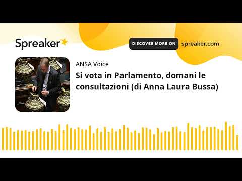 Si vota in Parlamento, domani le consultazioni (di Anna Laura Bussa)