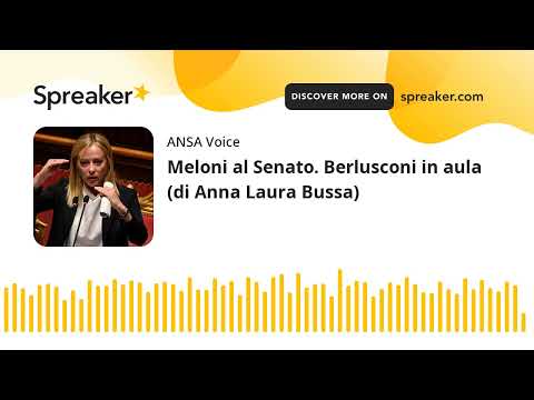 Meloni al Senato. Berlusconi in aula (di Anna Laura Bussa)