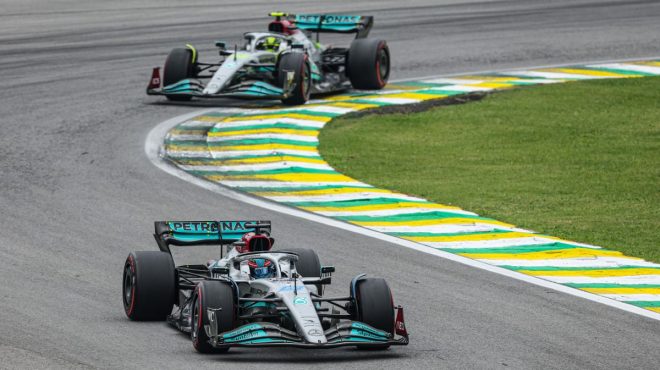 In Brasile vince Russell davanti a Hamilton, Sainz e Leclerc