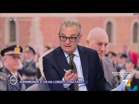 Unimpresa su LA7 OMNIBUS 13/11/22 ore 08:00 –  Superbonus. Opinione di Unimpresa