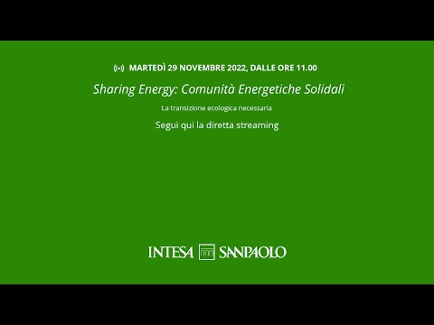 Sharing Energy: Comunità Energetiche Solidali