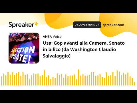 Usa: Gop avanti alla Camera, Senato in bilico (da Washington Claudio Salvalaggio)