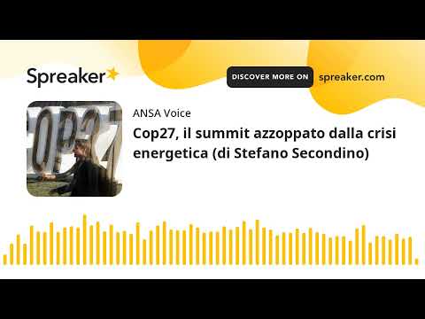 Cop27, il summit azzoppato dalla crisi energetica (di Stefano Secondino)