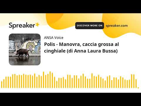 Polis – Manovra, caccia grossa al cinghiale (di Anna Laura Bussa)