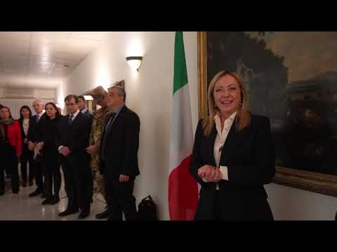 Il Presidente Meloni incontra i militari italiani in missione in Iraq