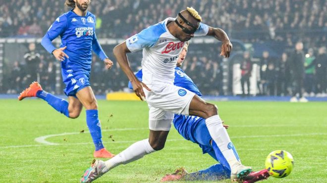 Il Napoli vince 2-0 a Empoli e festeggia il 21° successo