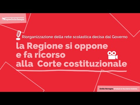 La Regione fa ricorso alla Corte costituzionale contro la riorganizzazione della rete scolastica