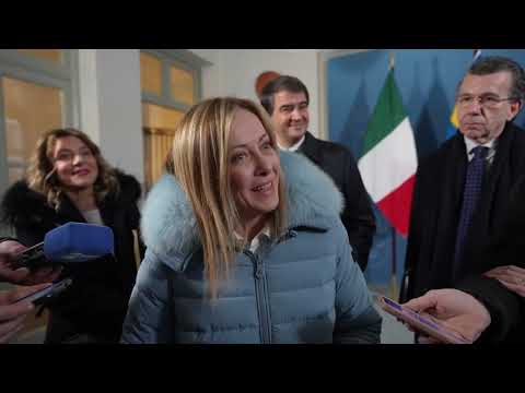 Punto stampa del Presidente Meloni a Stoccolma