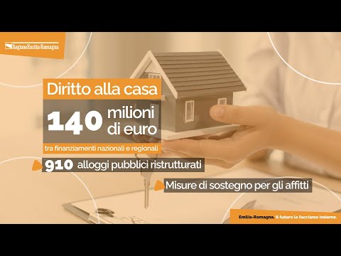 La Regione per il diritto all’abitare. 140 milioni di euro fra fondi regionali e statali