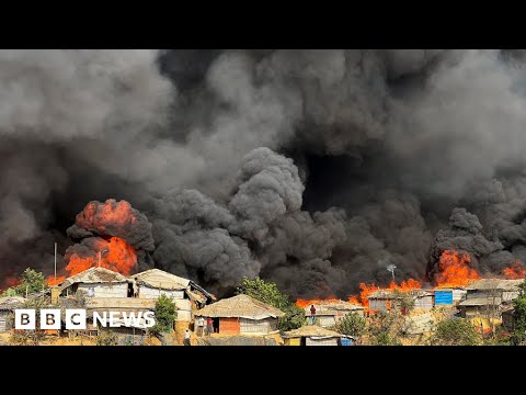 Thousands in Bangladesh without shelter after fire at Rohingya camp – BBC News