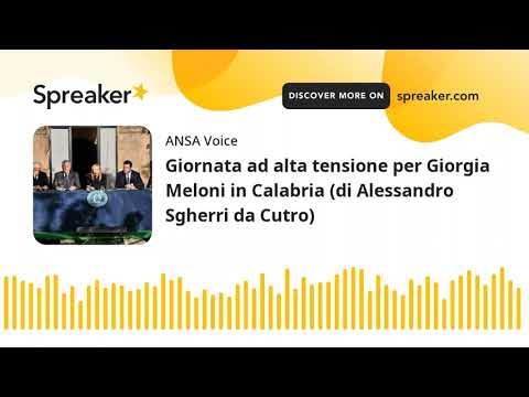 Giornata ad alta tensione per Giorgia Meloni in Calabria (di Alessandro Sgherri da Cutro)