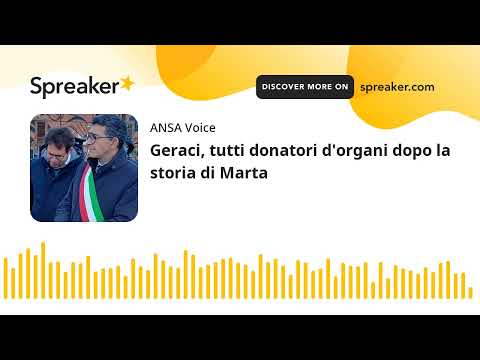 Geraci, tutti donatori d’organi dopo la storia di Marta