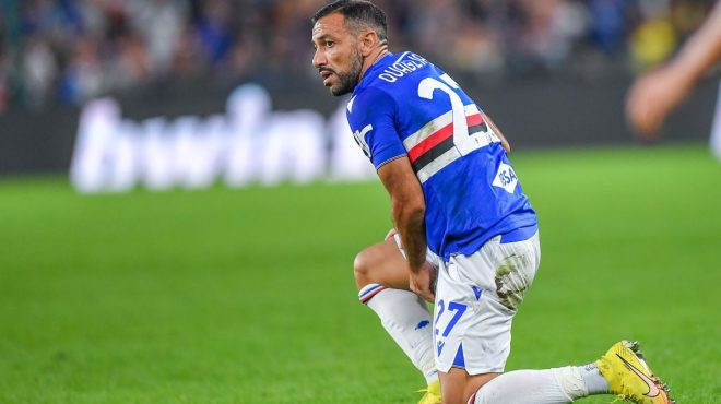 Orgoglio Samp, 2-2 contro il Sassuolo. Quagliarella in lacrime