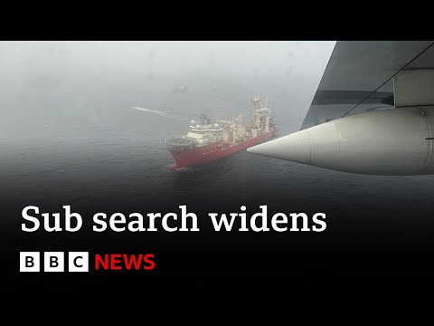 New noises heard as Titanic sub search widens – BBC News