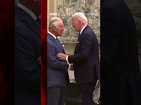 US President Joe Biden met King Charles on a flying visit to the UK #JoeBiden #Shorts #BBCNews