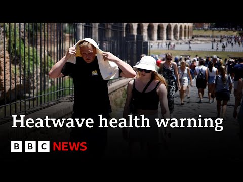 Heatwave health warnings across US and southern Europe – BBC News