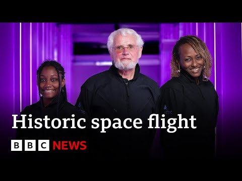 Mother and daughter make history in Virgin Galactic space flight – BBC News