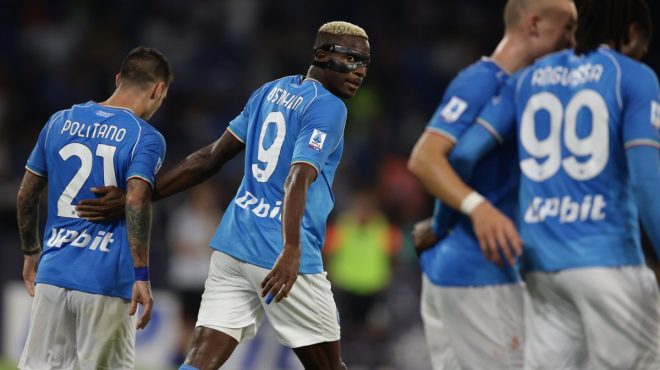 Osimhen e Kvaratskhelia guidano il Napoli, Udinese ko