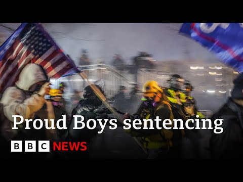 Proud Boy Dominic Pezzola who stormed US Capitol jailed for 10 years – BBC News