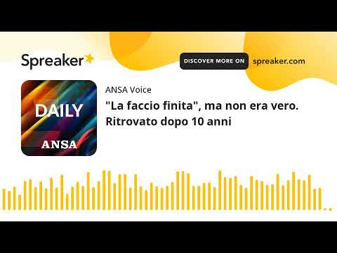 “La faccio finita”, ma non era vero. Ritrovato dopo 10 anni