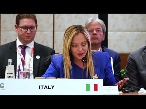 Vertice G20, l’intervento del Presidente Meloni all’evento PGII