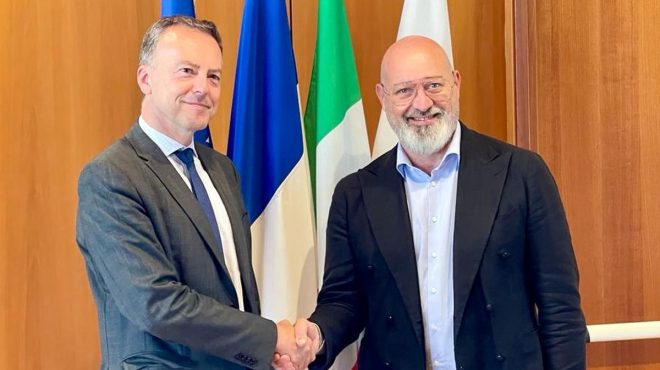 Bonaccini riceve l’ambasciatore francese Martin Briens