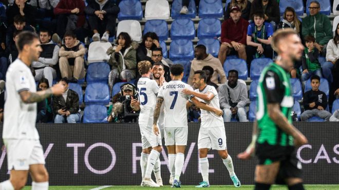 La Lazio continua a risalire, 2-0 al Sassuolo