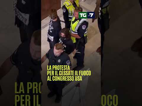 La #protesta delle associazioni #ebraiche per il cessate il fuoco al congresso degli #StatiUniti