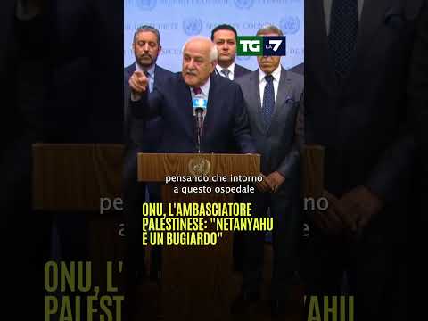 L’ambasciatore #palestinese all’#ONU: “#Netanyahu è un bugiardo”