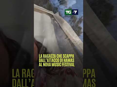 Israele, il video della ragazza che scappa durante l’attacco di Hamas al Nova Music Festival