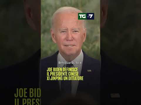 Joe #Biden definisce il presidente cinese #Xi Jinping un #dittatore