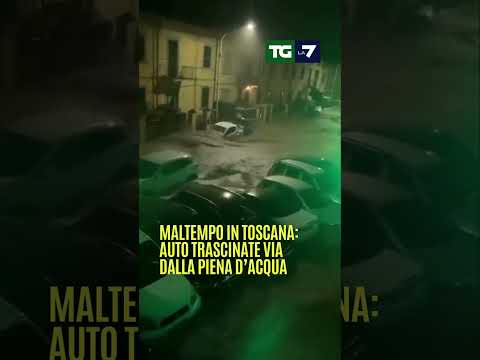 #Auto trascinate via dalla #piena d’acqua in #Toscana